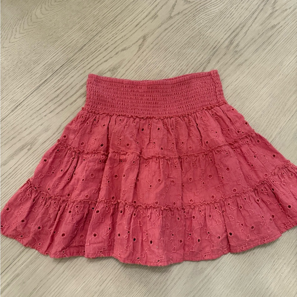AE American Eagle eyelet tiered skirt XS x-small